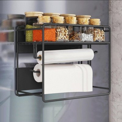 رف توابل جانبي مغناطيسي للثلاجة